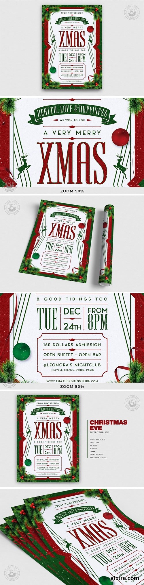 Christmas Eve Flyer Template V8