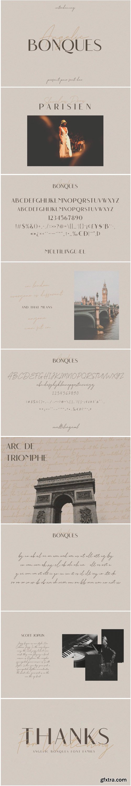 Angelic Bonques Trio Font