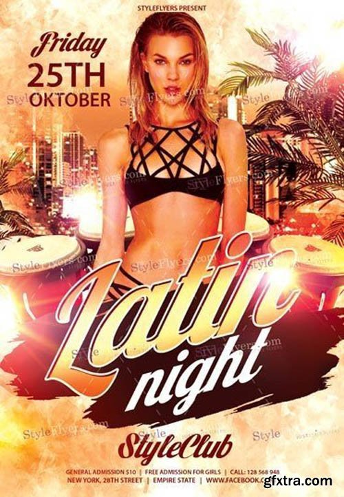 Latin Night V0910 2019 PSD Flyer Template