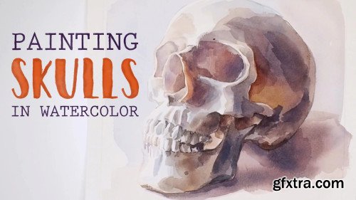 Painting Skulls in Watercolor