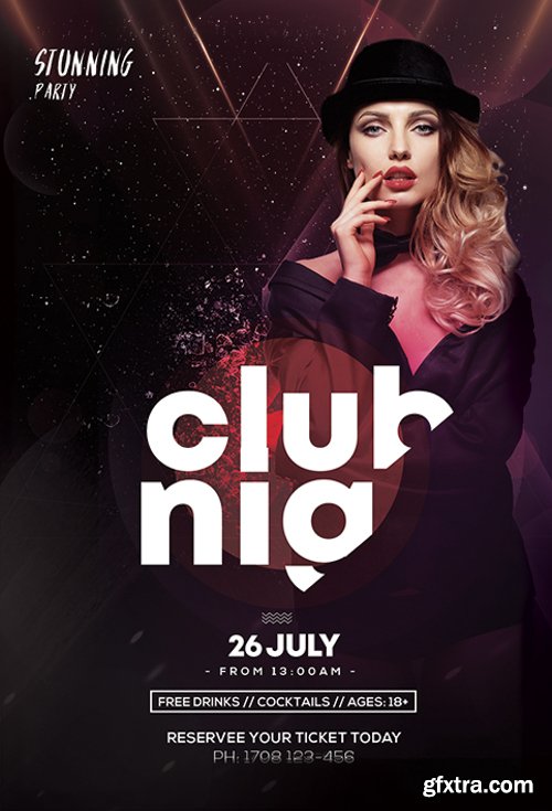 Main_Files Club & Party PSD Flyer Template