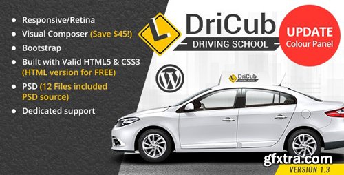 ThemeForest - DriCub v1.6 - Driving School WordPress Theme - 20920140 - NULLED