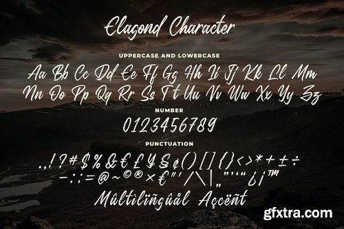 Elagond - Inline Brush Script