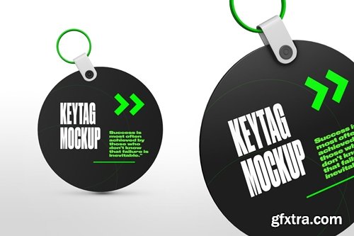 Circle Key Tag Mockups