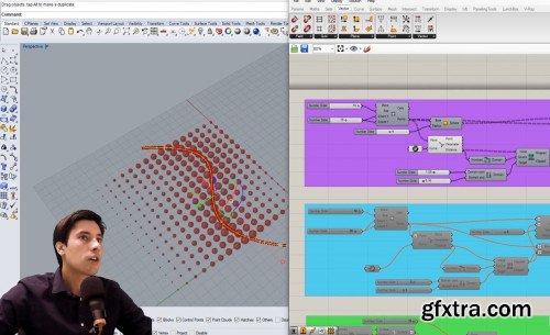 Rhino Grasshopper Create Patterns with Curve Attractors