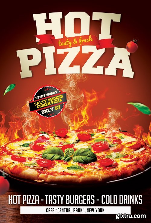 Hot Pizza Flyer Premium