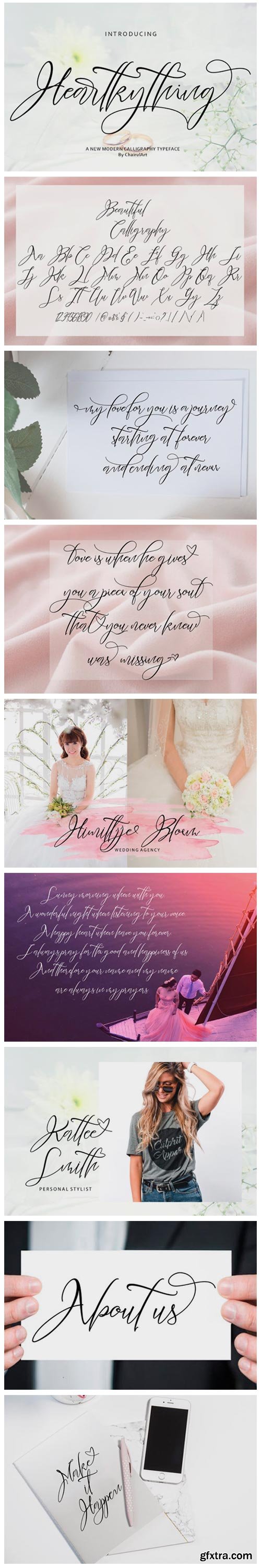 Heartkything Script Font