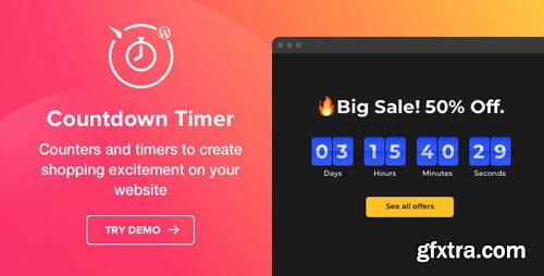 CodeCanyon - Countdown Timer v1.2.0 - WordPress Countdown Timer plugin - 23178172