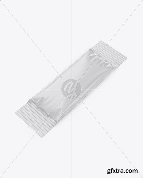 Glossy Stick Sachet Mockup - Half Side View 50014