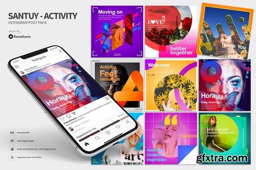 Santuy - Activity Instagram Post Pack