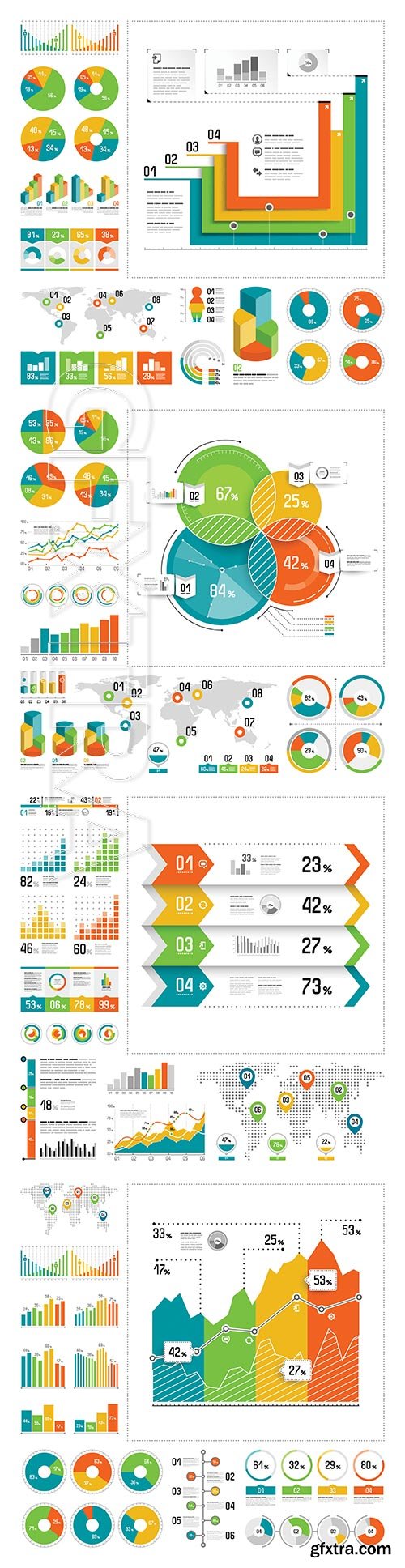 Infographic vector elements set