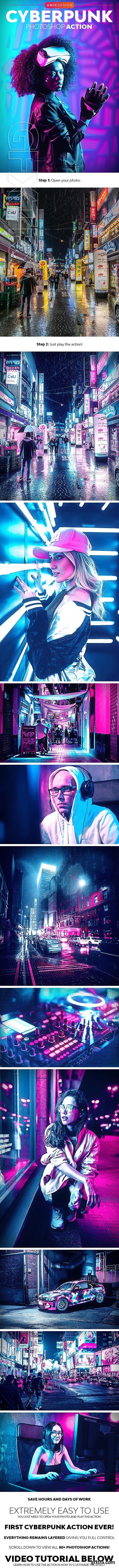 GraphicRiver - CyberPunk Photoshop Action 24648553