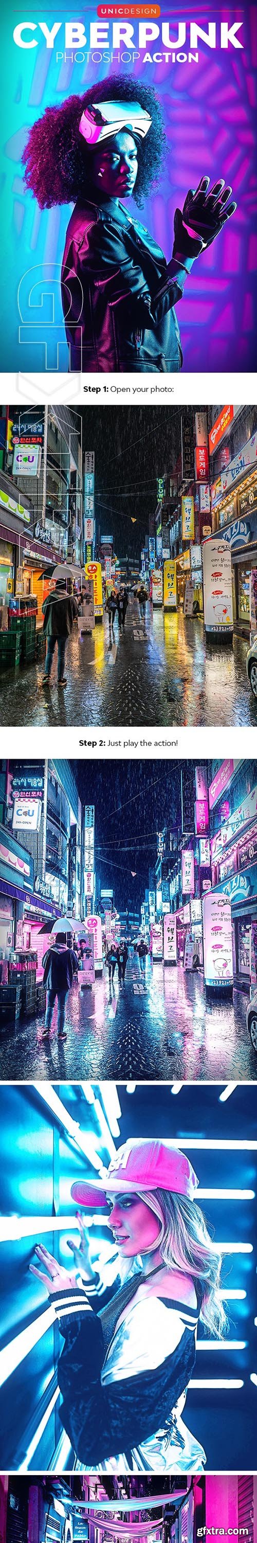 GraphicRiver - CyberPunk Photoshop Action 24648553