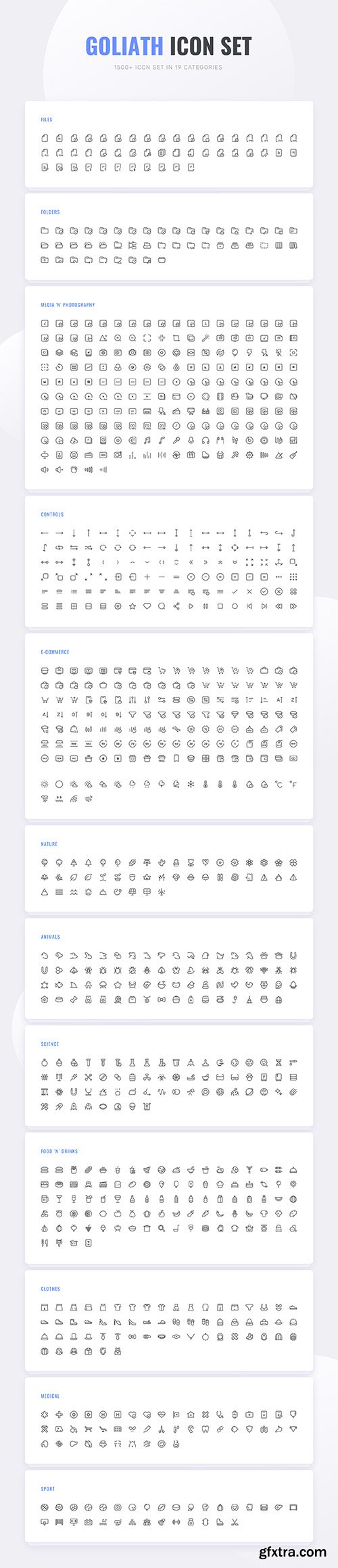 GOLIATH 1500+ ICON SET