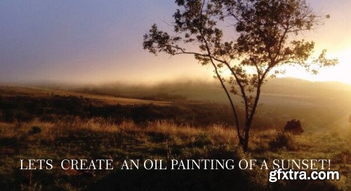 Lets create an oil-painting of a sunset!