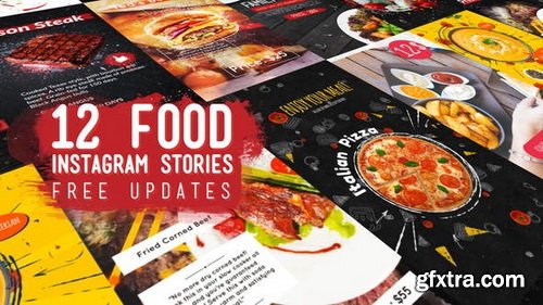 Videohive - Food Instagram Stories Pack - 23022716