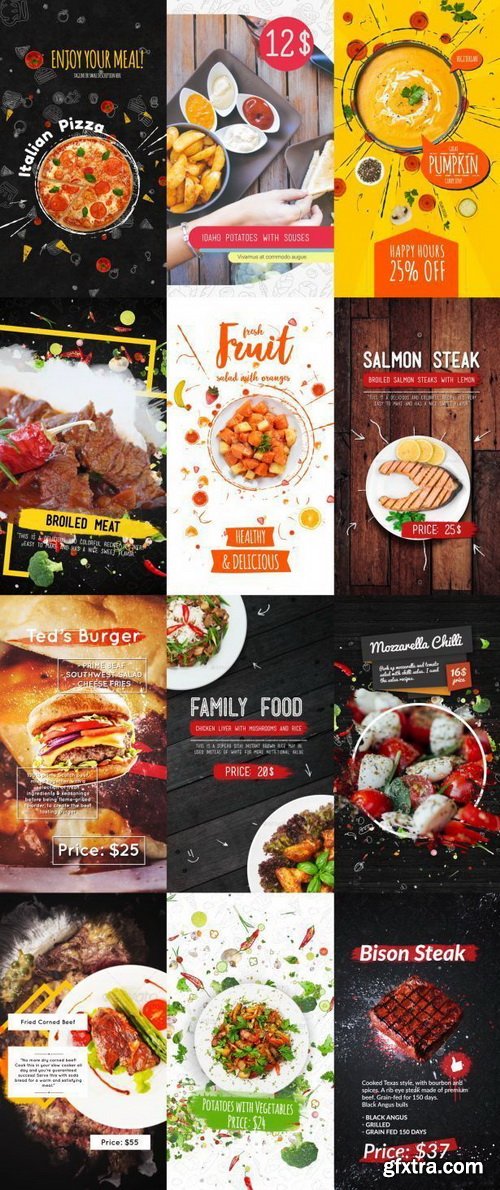 Videohive - Food Instagram Stories Pack - 23022716