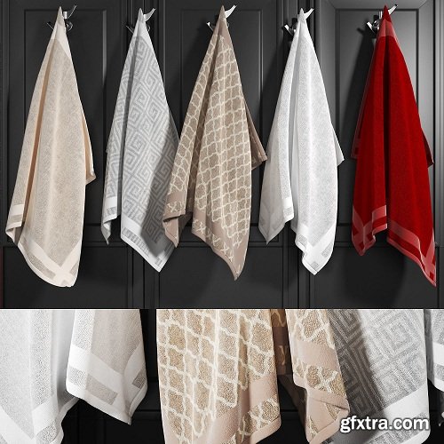 Towels 02 3d Model