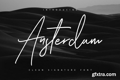 CM - Ansterdam - Clean Signature Font 3173766