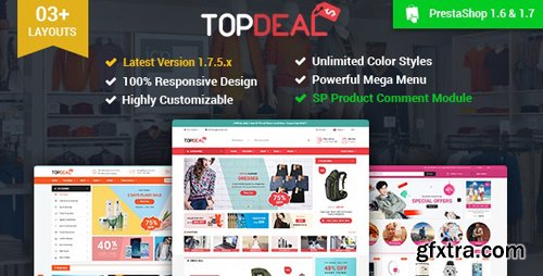 ThemeForest - TopDeal v2.5.0 - Multipurpose Responsive PrestaShop 1.6 & 1.7 Theme
