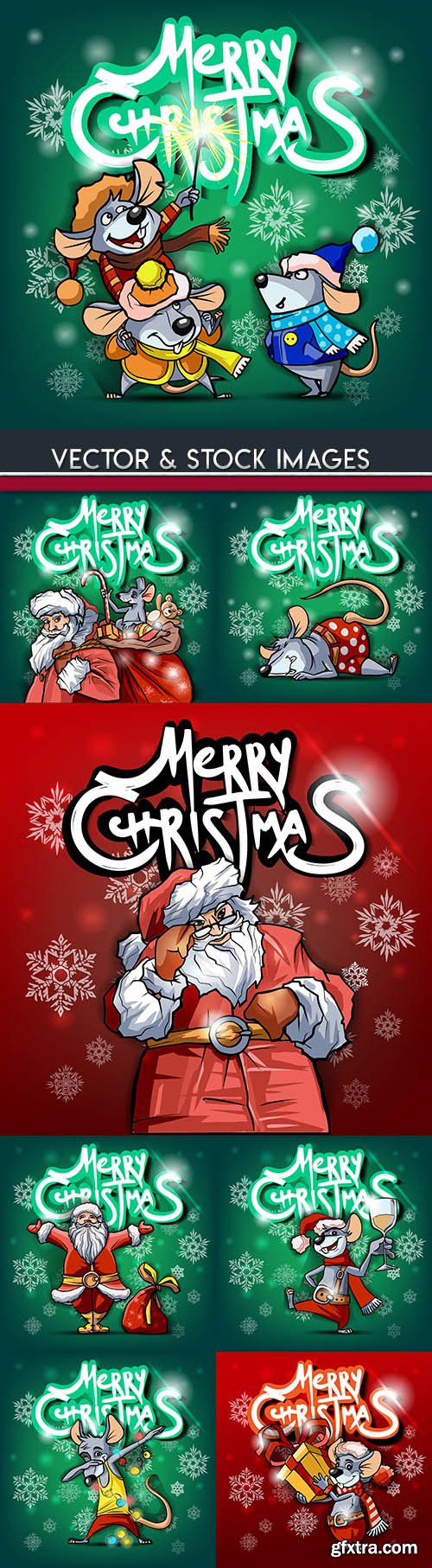 Merry Christmas and New Year background decorative 8