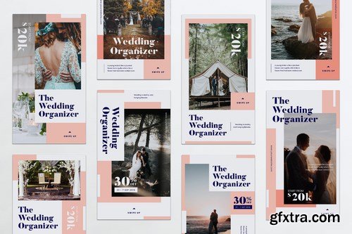 Wedding Organizer Instagram Stories PSD & AI