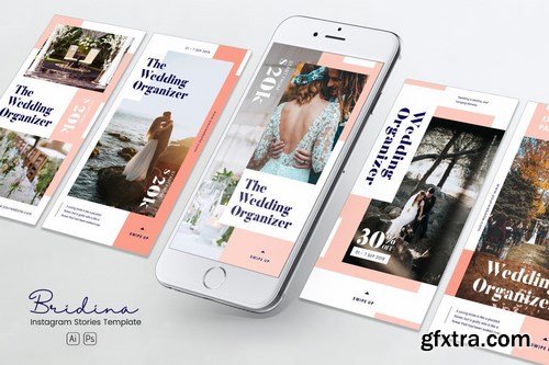 Wedding Organizer Instagram Stories PSD & AI