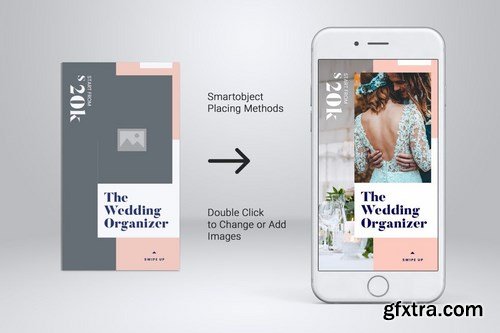 Wedding Organizer Instagram Stories PSD & AI