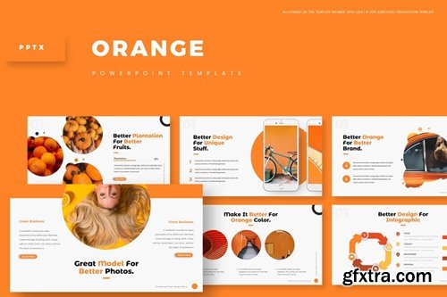 Orange Powerpoint, Keynote and Google Slides Templates