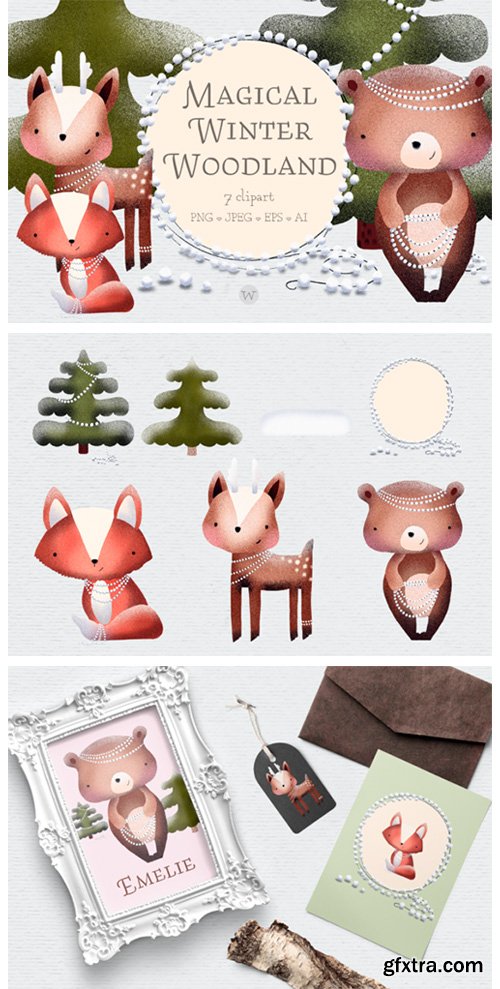 Scandinavian Woodland Animal Clipart 1844916