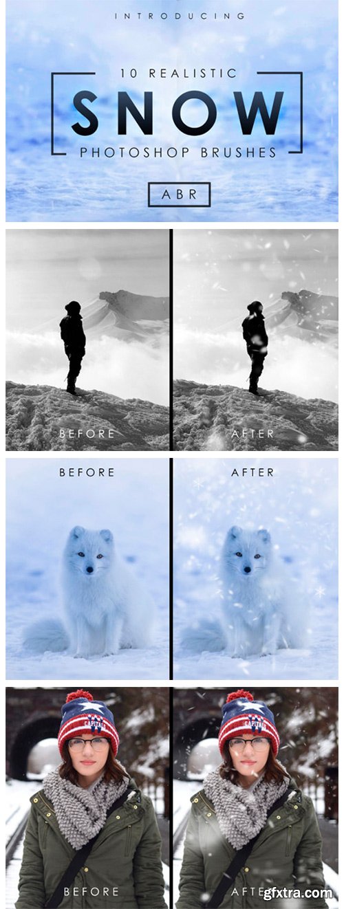 10 Realistic Photoshop Snow Brushes 1844989