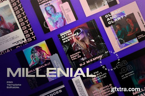 MILLENIAL Social Media Template + Instastory