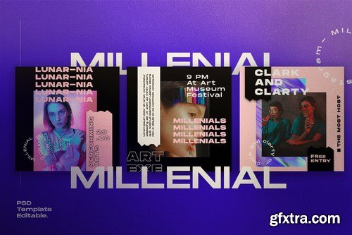 MILLENIAL Social Media Template + Instastory