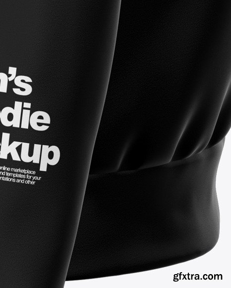 Zipped Hoodie Mockup - Left Side View 50015