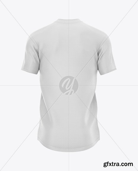 Football 3 Stripes V-Neck Shirt Mockup 50010