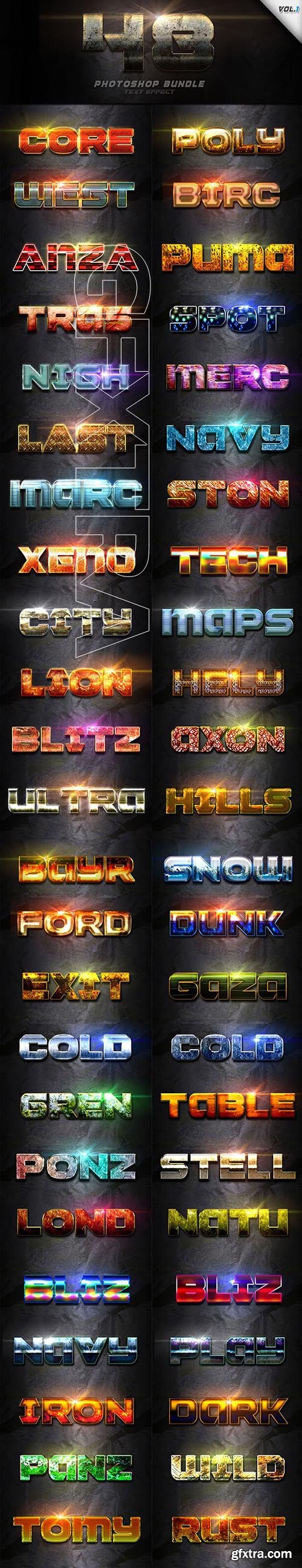 GraphicRiver - 48 Text Effect Bundle Vol 1 24686873