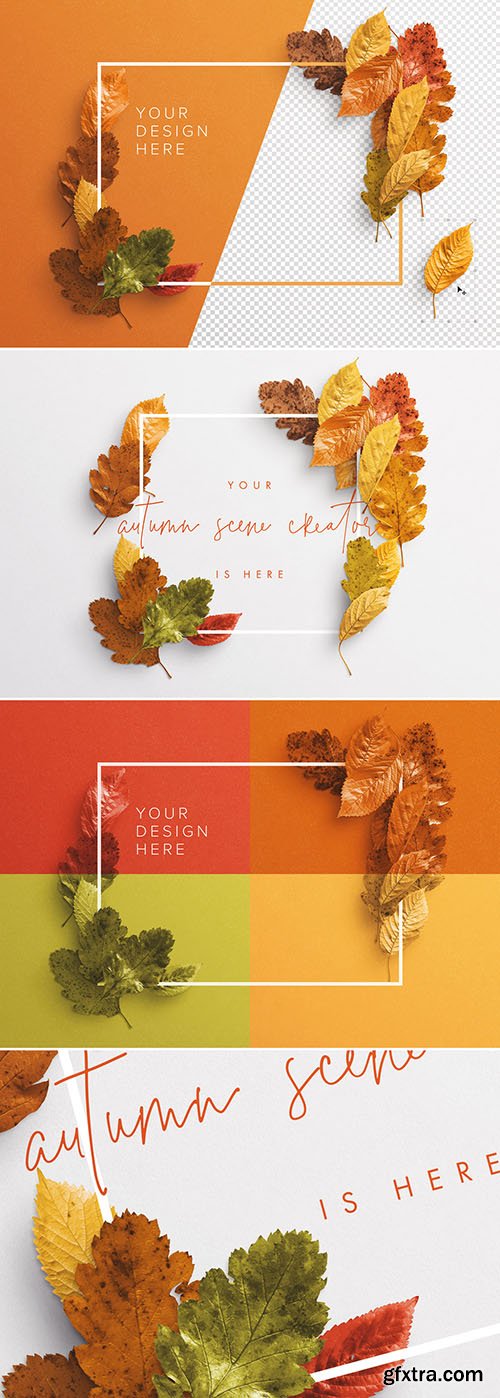 Autumn Leaves Frame Mockup 281699171