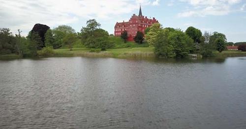 Denmark, Langeland, Tranekaer, Tranekaer Slot Castle, Oldest Inhabited Building - ECRGWVB