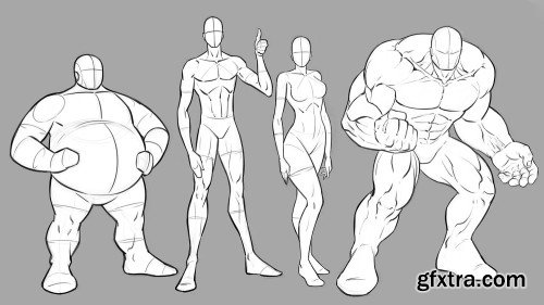 Drawing Various Body Types and Proportions for Comics