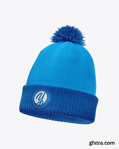 Winter Hat Mockup - Half Side View 50068