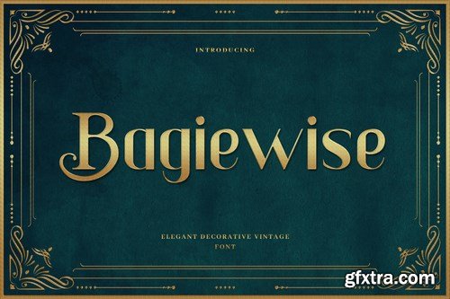 Bagiewise - Luxury Art Deco Typeface