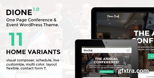 ThemeForest - Dione v1.1.5 - Conference & Event WordPress Theme - 19942340