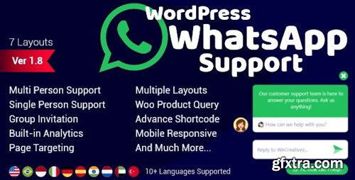 CodeCanyon - WordPress WhatsApp Support v1.8.2 - 20963962 - NULLED