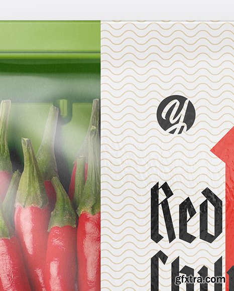 Plastic Tray With Red Chili Peppers Mockup 50092