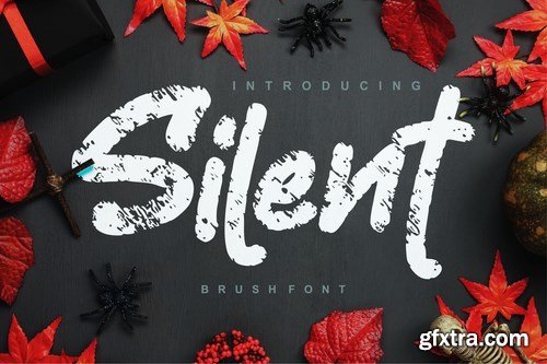 Silent Decorative Brush Font