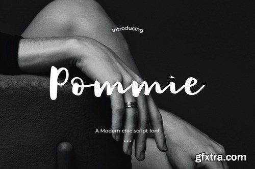 Pommie - Modern chic script font