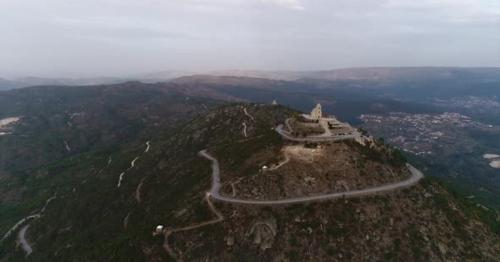 Beautiful Cathedral on Top of Great Mountain - 2A65WZP