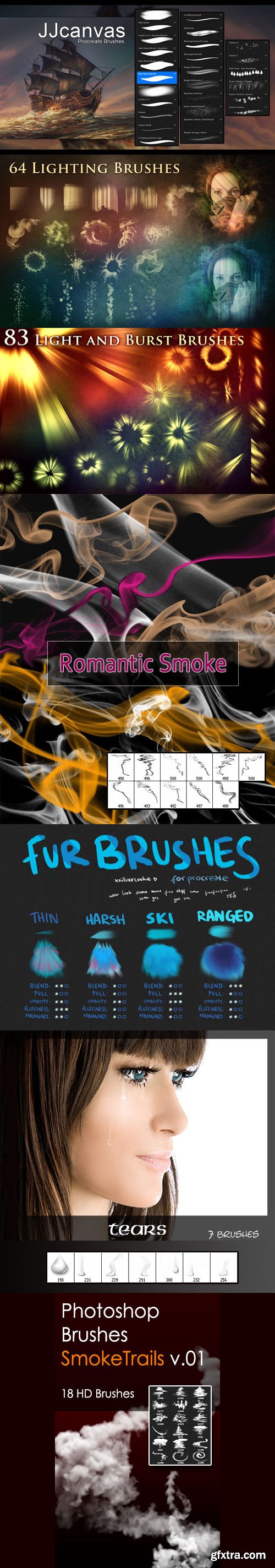 Miscellaneous Photoshop & Procreate Brushes Collection