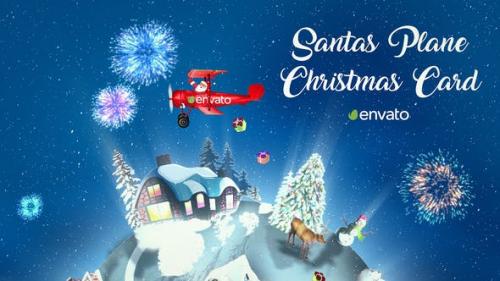 Udemy - Santas Plane Christmas Card | After Effects Template