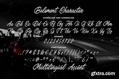 Belsmont - Clean Brush Font